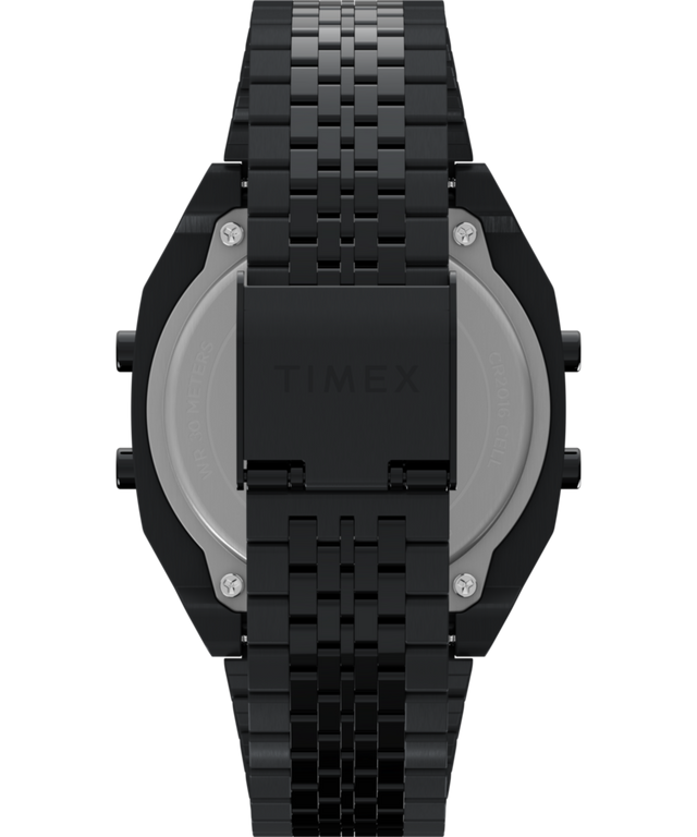 TW2W91600 Timex T80 de acero, 36 mm, correa de acero inoxidable. Imagen de la correa del reloj