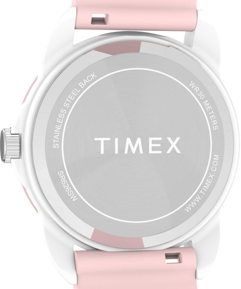 TW2W92000 TIMEX TIME MACHINES® 30mm Silicone Strap Watch Caseback Image