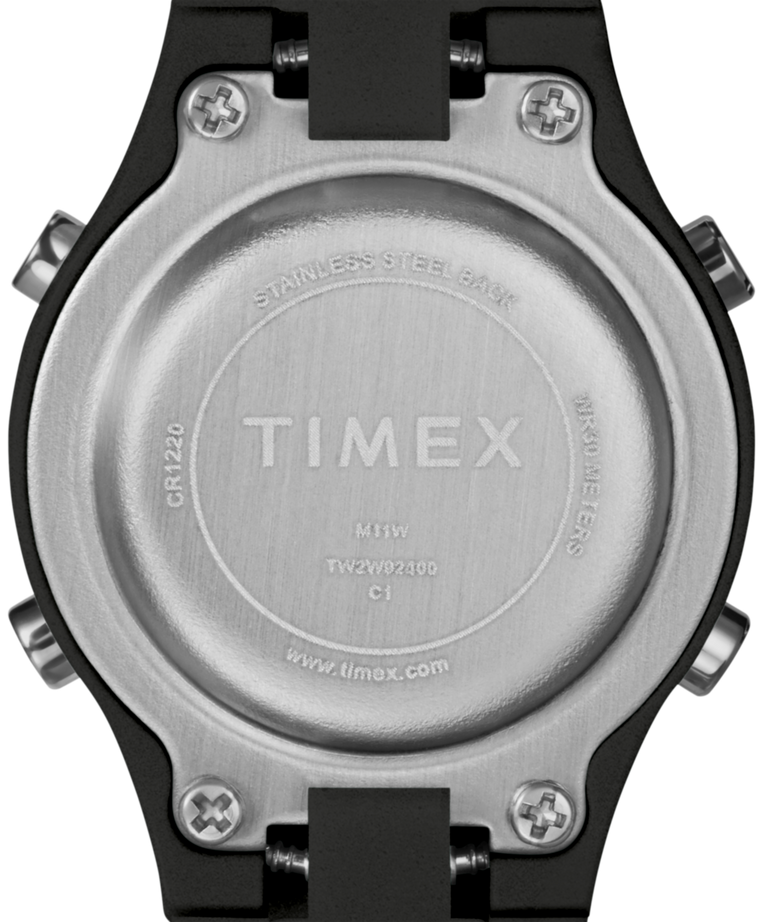 TW2W92400 TIMEX TIME MACHINES® 27mm Resin Strap Watch  Caseback Image