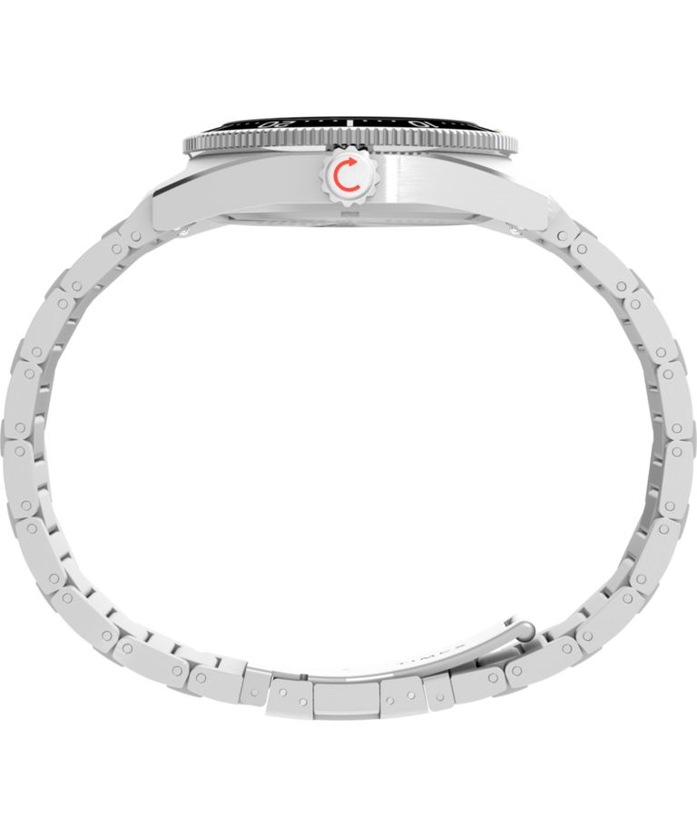 TW2W95200 Reloj Deepwater Reef 200 de 41 mm con brazalete de acero inoxidable - Imagen de perfil