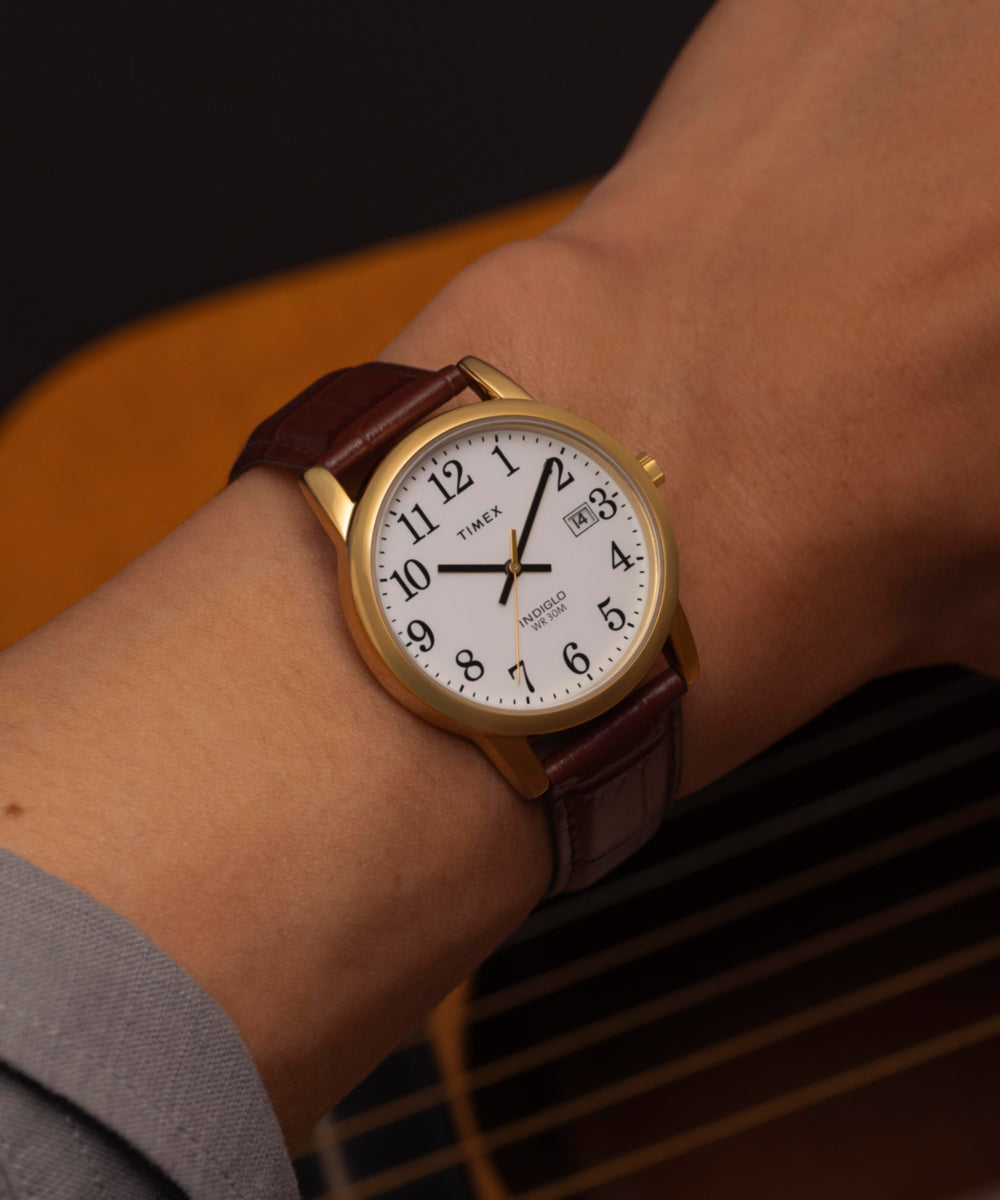 Easy Reader® 35mm Leather Strap Watch - TW2W95500 | Timex US