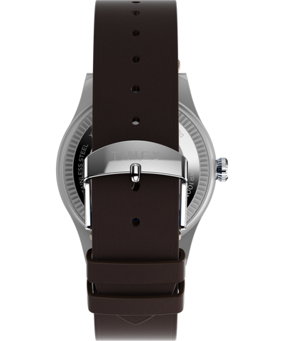 TW2W97300 Pan Am® x Timex Waterbury GMT 39mm Leather Strap Watch  Strap Image