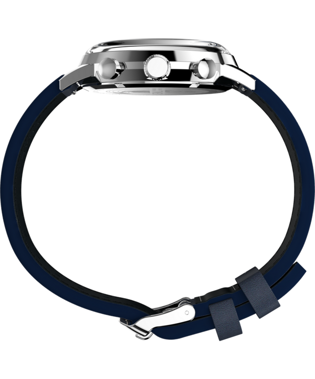 TW2W99000 Marlin® Cronógrafo taquímetro de 40 mm con correa de piel. Imagen de perfil del reloj
