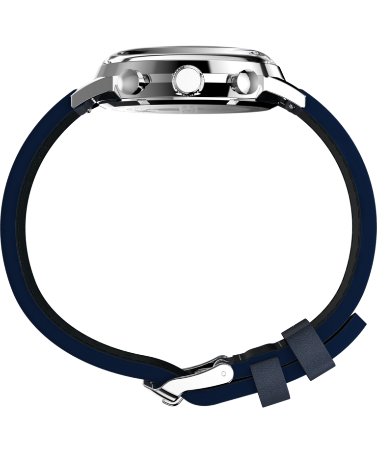 TW2W99000 Marlin® Cronógrafo taquímetro de 40 mm con correa de piel. Imagen de perfil del reloj