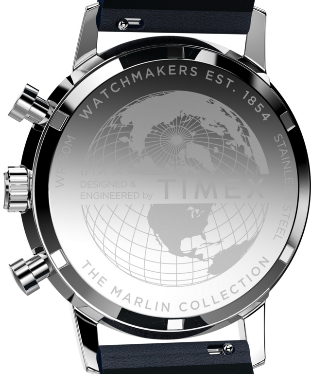 TW2W99000 Marlin® Cronógrafo taquímetro de 40 mm con correa de piel: imagen del fondo de la caja del reloj