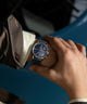 TW2W99000 Reloj Marlin® con cronógrafo y taquímetro, 40 mm, correa de piel. Imagen principal en la muñeca