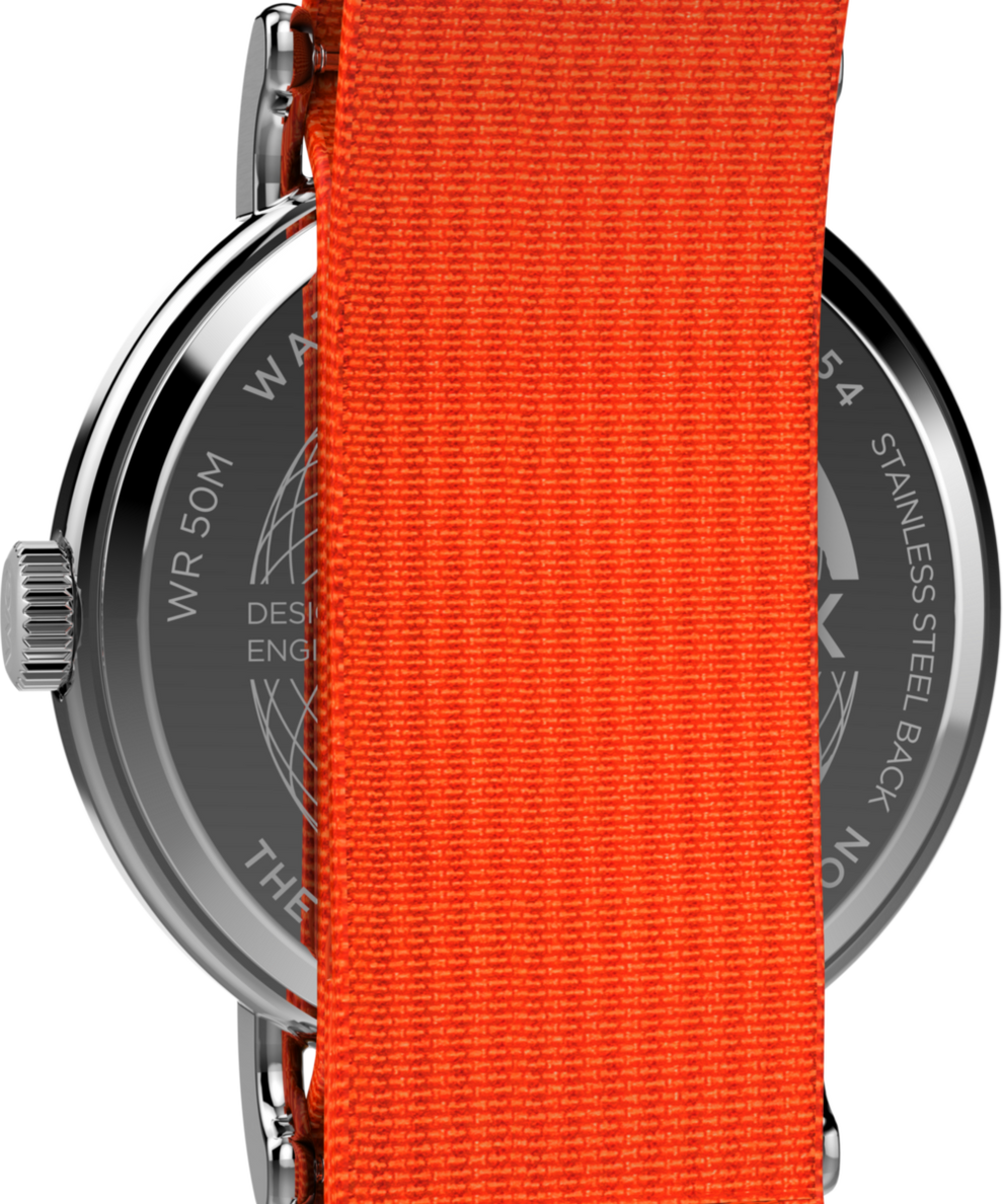 TW2W99500 Timex Weekender 40mm Fabric Strap Watch Caseback Image