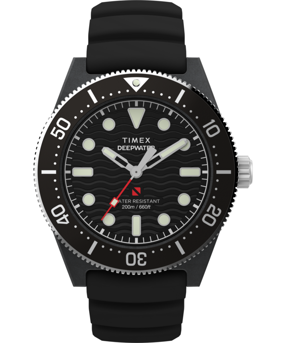 Timex Deepwater Reef 200 XCF 43mm Synthetic Rubber Strap Watch