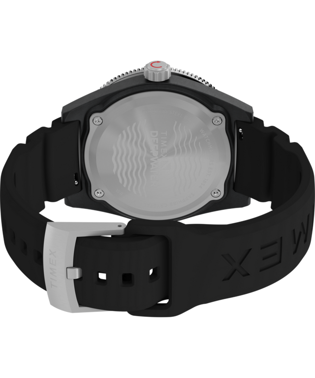 TW2Y02200 Deepwater Reef 200 XCF 43 mm, correa de caucho sintético, fondo de caja del reloj con imagen del accesorio