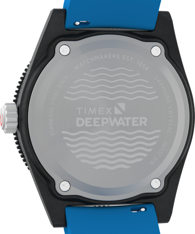 TW2Y02500 Deepwater Reef 200 XCF, correa de caucho sintético de 43 mm. Imagen del fondo de la caja del reloj