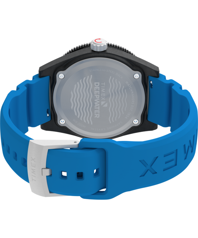 TW2Y02500 Deepwater Reef 200 XCF 43 mm, correa de caucho sintético, fondo de caja del reloj con imagen de la fijación