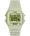 TW2Y02600 Reloj Timex T80 que brilla en la oscuridad, con correa de resina de 34 mm. Imagen principal