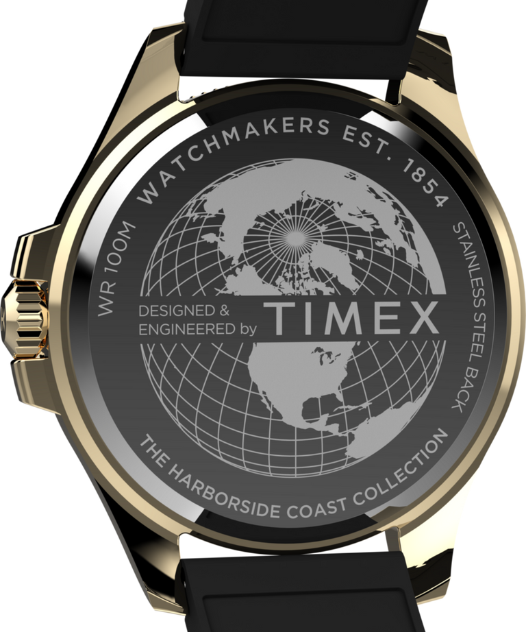 TW2Y05300 Harborside Coast 44mm Synthetic Rubber Strap Watch Caseback Image