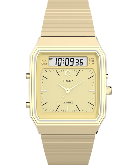 Q Timex® 1982 Ana-Digi Reissue 33mm Stainless Steel Bracelet Watch