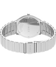TW2Y06100 Q Timex® 1975 SSQ Edición digital reeditada, reloj de 38 mm con brazalete de acero inoxidable; imagen del fondo de la caja con accesorio