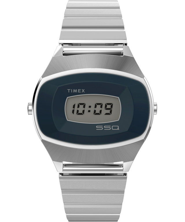 TW2Y06100 Q Timex® 1975 SSQ Edición digital reeditada Reloj de 38 mm con brazalete de acero inoxidable Imagen principal
