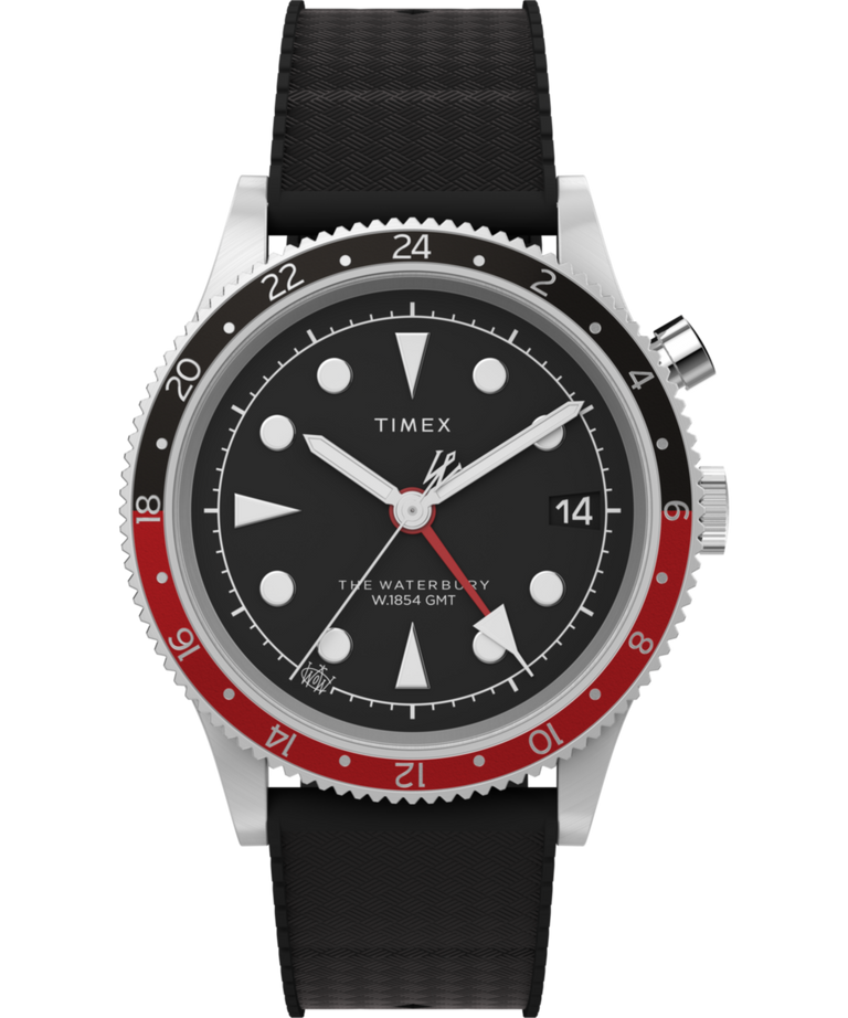 TW2Y06700 Waterbury Traditional GMT 39mm Synthetic Rubber Strap Watch Primary Image