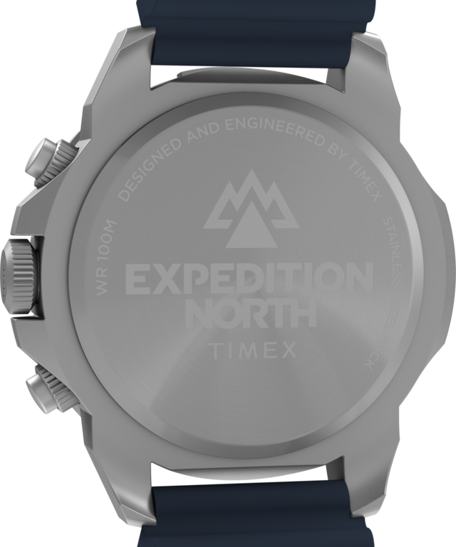 TW2Y06900 Expedition Ridge Chronograph 42mm Silicone Strap Watch Caseback Image