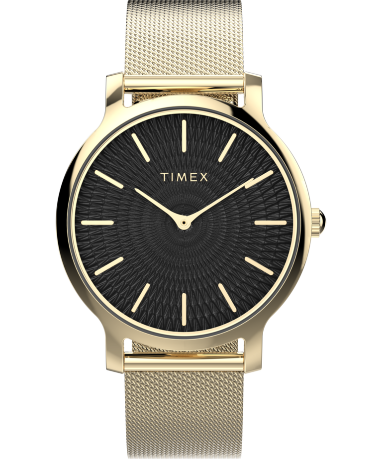 TW2Y07100 Transcend 34mm Stainless Steel Mesh Band Watch Primary Image