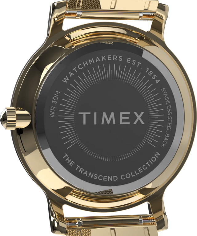 TW2Y07100 Transcend 34mm Stainless Steel Mesh Band Watch Caseback Image