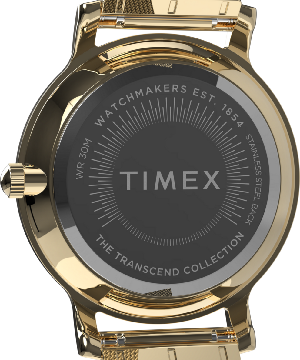 TW2Y07100 Transcend 34mm Stainless Steel Mesh Band Watch Caseback Image