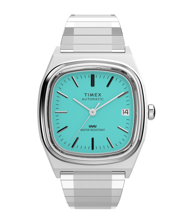 Timex® Automatic 1983 E Line 34mm Stainless Steel Expansion Band Watch - TW2Y07300