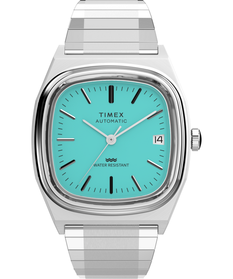 Timex® Automatic 1983 E Line 34mm Stainless Steel Expansion Band