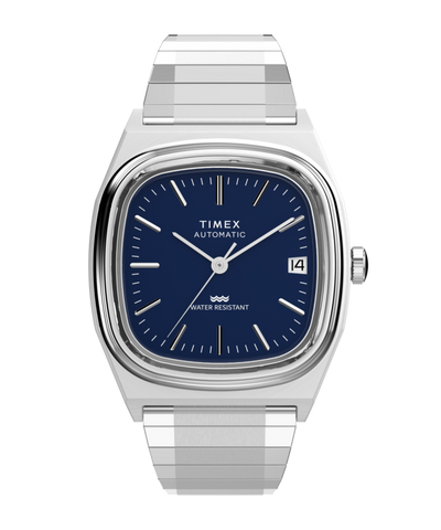 TW2Y07400 Timex® Automatic 1983 E Line 34mm Stainless Steel Expansion Band Watch Primary Image