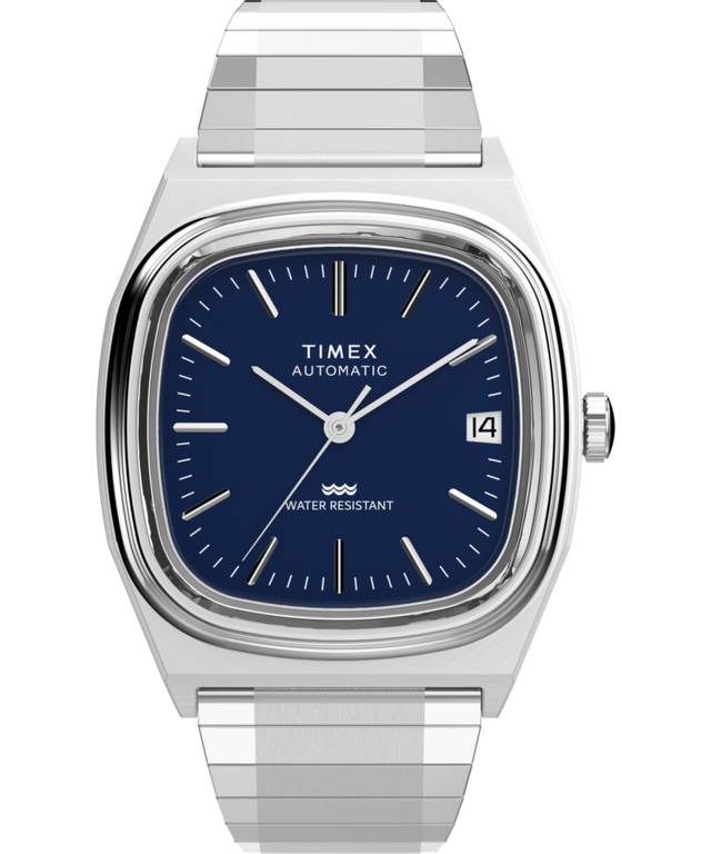 Timex® Automatic 1983 E Line 34mm Stainless Steel Expansion Band