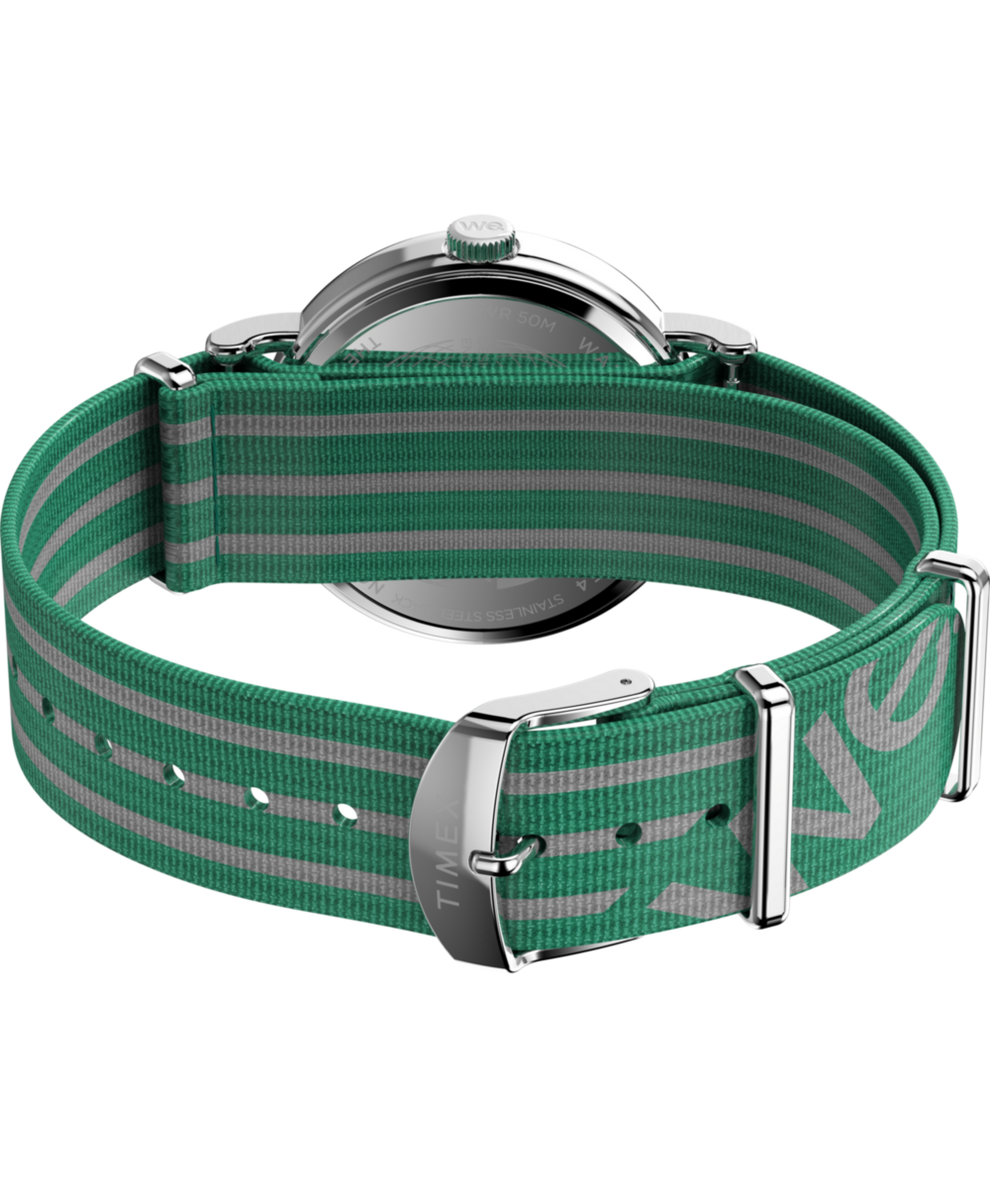 TW2Y08800 Timex Weekender 40mm Fabric Strap Watch Caseback with Attachment Image