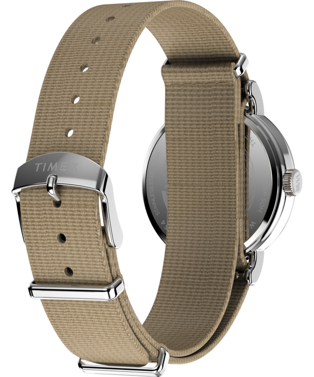 TW2Y09100 Timex Weekender 37mm Fabric Strap Watch Caseback with Attachment Image