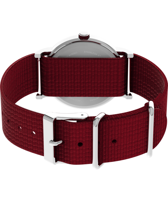 TW2Y11700 Timex Weekender x Peanuts Balloon 38mm Fabric Strap Watch Caseback with Attachment Image