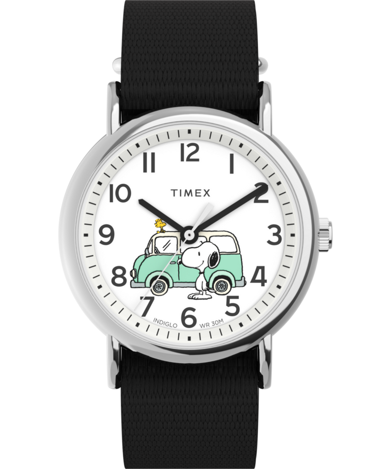 TW2Y11800 Timex Weekender x Peanuts Van 38mm Fabric Strap Watch Primary Image