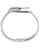 TW2Y12100 Q Reloj Timex® Continental GMT de 39 mm con brazalete de acero inoxidable. Imagen de perfil