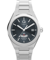 TW2Y12100 Q Reloj Timex® Continental GMT de 39 mm con brazalete de acero inoxidable. Imagen principal