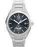 TW2Y12100 Q Reloj Timex® Continental GMT de 39 mm con brazalete de acero inoxidable. Imagen principal