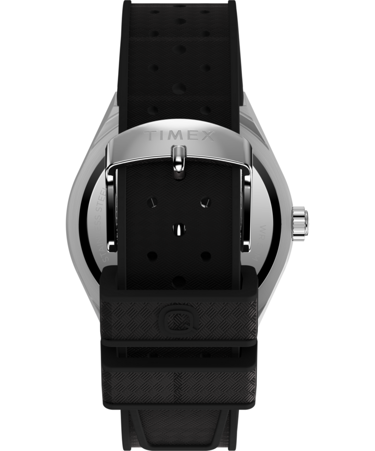 TW2Y12200 Q Timex® Continental GMT 39mm Synthetic Rubber Strap Watch  Strap Image