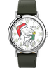 TW2Y12400 Timex x Peanuts® Weekender Holiday Dial 40mm Leather Strap Watch Primary Image