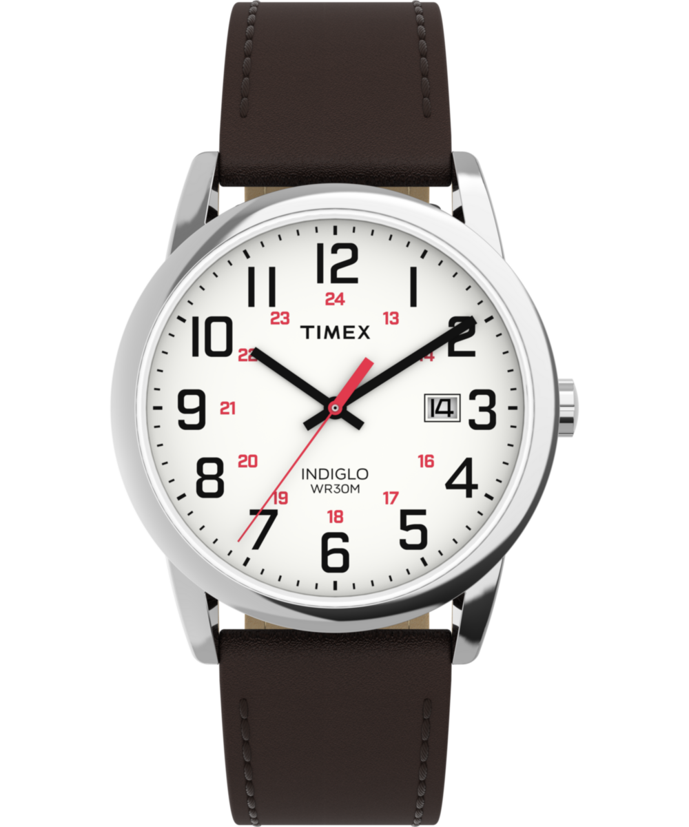 Timex Easy Reader Classic 38mm Leather Strap Watch