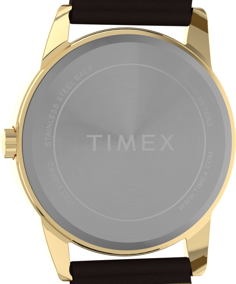 TW2Y12700 Easy Reader® Classic 38mm Leather Strap Watch Caseback Image