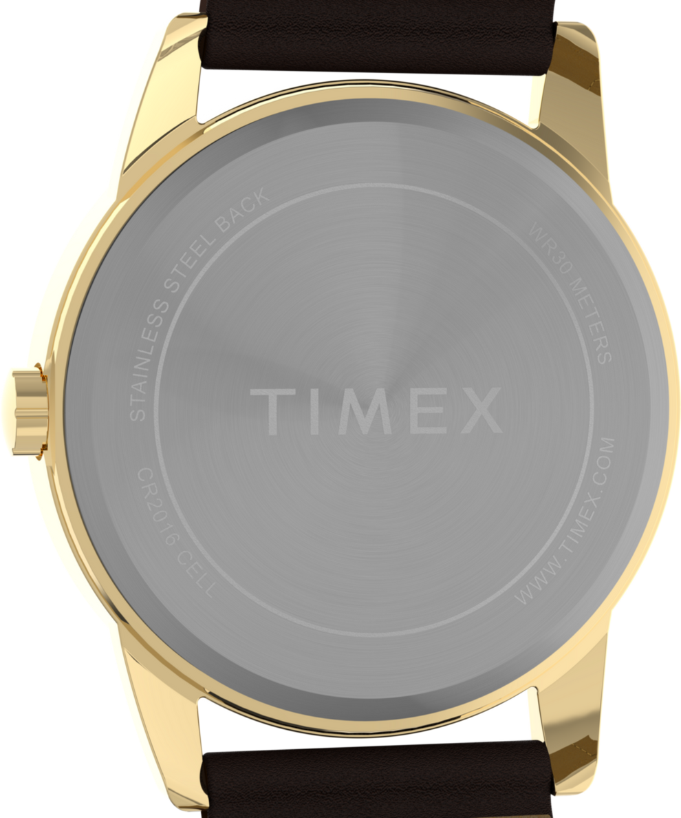 TW2Y12700 Easy Reader® Classic 38mm Leather Strap Watch Caseback Image