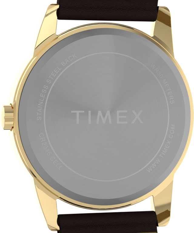 TW2Y12700 Easy Reader® Classic 38mm Leather Strap Watch Caseback Image