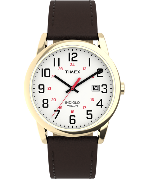 Easy Reader® Classic 38mm Leather Strap Watch - TW2Y12700 | Timex US