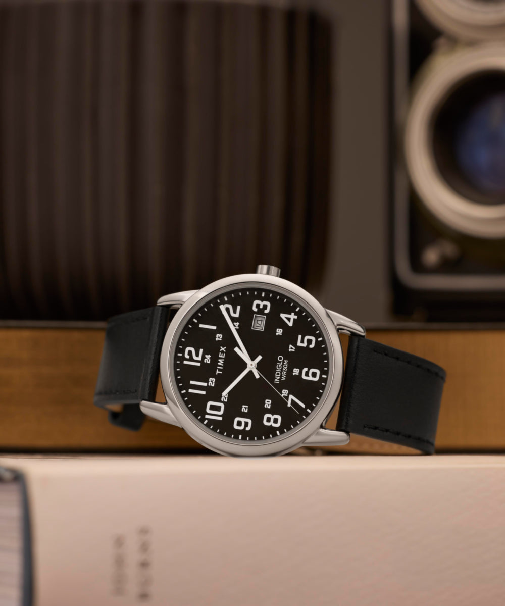 Easy Reader® Classic 38mm Leather Strap Watch - TW2Y12800 | Timex US