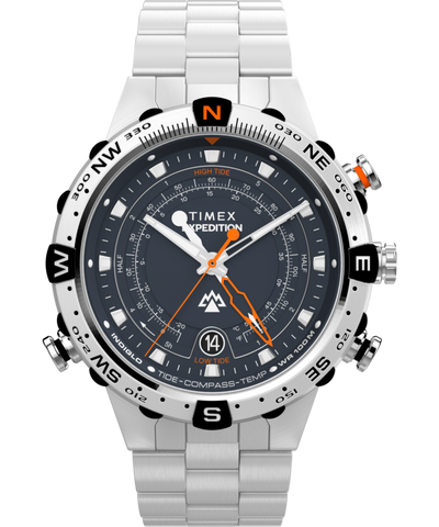 TW2Y12900 Expedition Tide-Temp-Compass, reloj de 45 mm con brazalete de acero inoxidable. Imagen principal