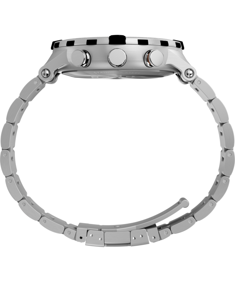 TW2Y12900 Expedition Tide-Temp-Compass, reloj de 45 mm con brazalete de acero inoxidable. Imagen de perfil