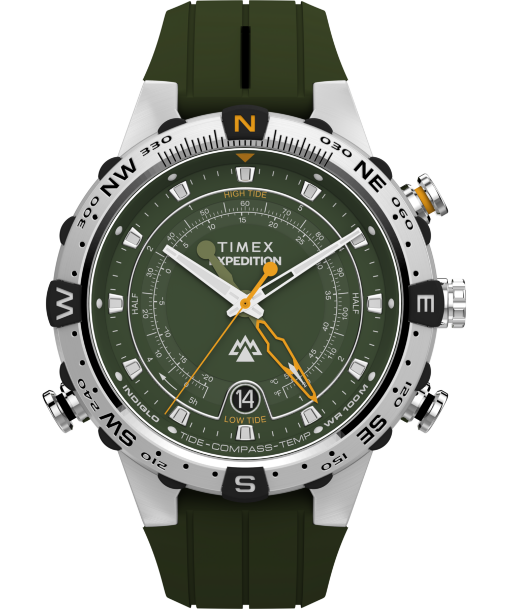 Timex Expedition Tide-Temp-Compass 45mm Silicone Strap Watch