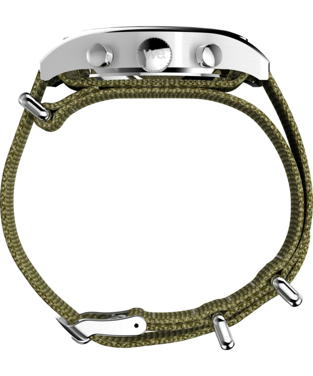 TW2Y15700 Timex Weekender New England Chronograph 40mm Eco-Conscious Fabric Strap Watch Profile Image