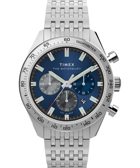h*e様 TIMEX THE WATERBURY 自動巻き時計　新品未使用 Waterbury Traditional Chronograph 41mm Stainless Steel Bracelet
