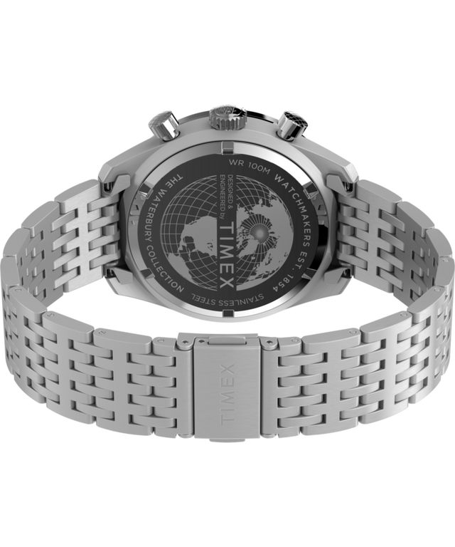 TW2Y18500 Waterbury Traditional Chronograph 41mm Stainless Steel Bracelet Watch  Caseback with Attachment Image
